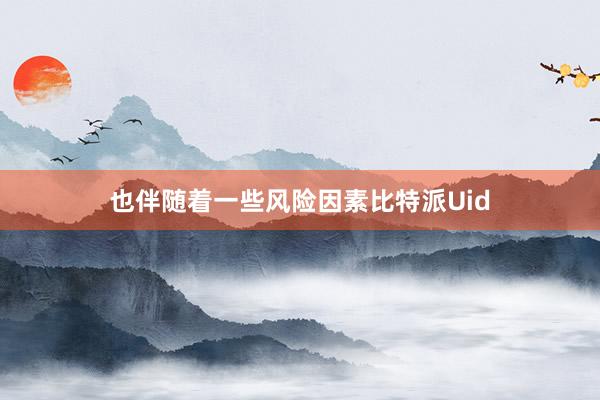 也伴随着一些风险因素比特派Uid