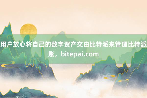 让用户放心将自己的数字资产交由比特派来管理比特派入账，bitepai.com