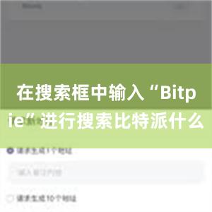 在搜索框中输入“Bitpie”进行搜索比特派什么