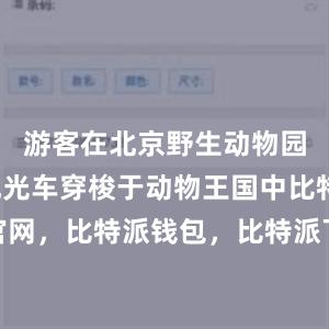 游客在北京野生动物园可乘坐观光车穿梭于动物王国中比特派官网，比特派钱包，比特派下载，比特派客服