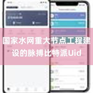 国家水网重大节点工程建设的脉搏比特派Uid