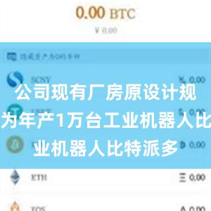 公司现有厂房原设计规划产能为年产1万台工业机器人比特派多